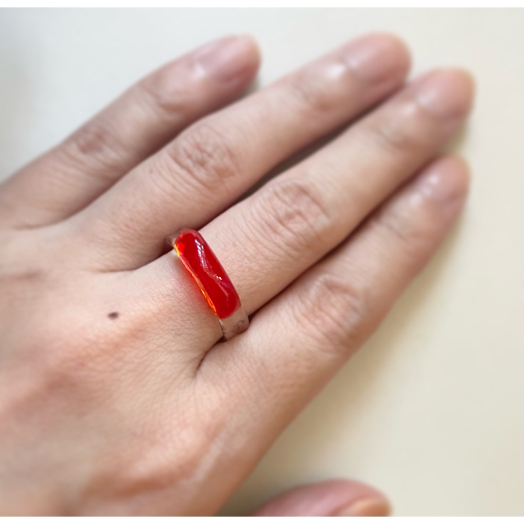 江ノ島　ガラスの指輪 レディースのアクセサリー(リング(指輪))の商品写真