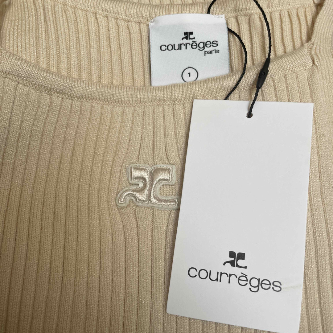 Courregesクレージュ　キャミソール　BEIGE