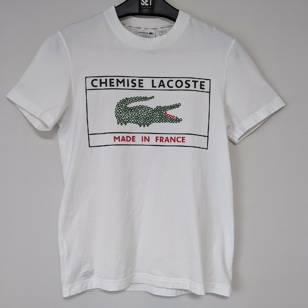 LACOSTE - ラコステ 半袖 tシャツ M ホワイト フランス製 今季の通販 ...