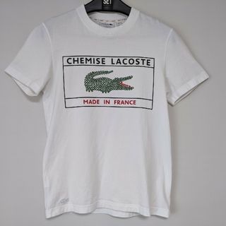 ラコステ(LACOSTE)のラコステ 半袖 tシャツ M ホワイト フランス製  今季(Tシャツ/カットソー(半袖/袖なし))