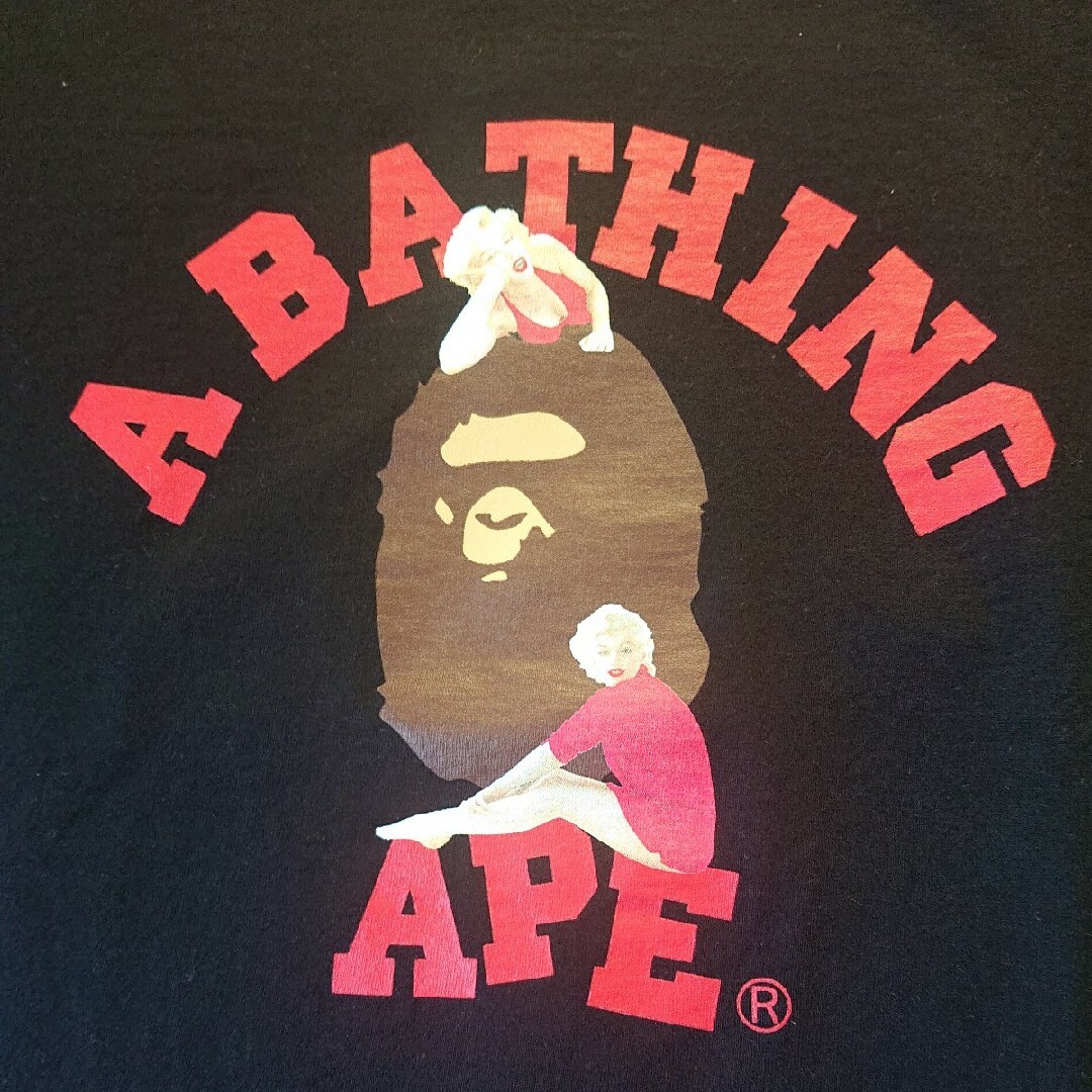 A BATHING APE(アベイシングエイプ)のA bathing ape アベイシングエイプ マリリンモンロー XL 丈詰め メンズのトップス(Tシャツ/カットソー(半袖/袖なし))の商品写真