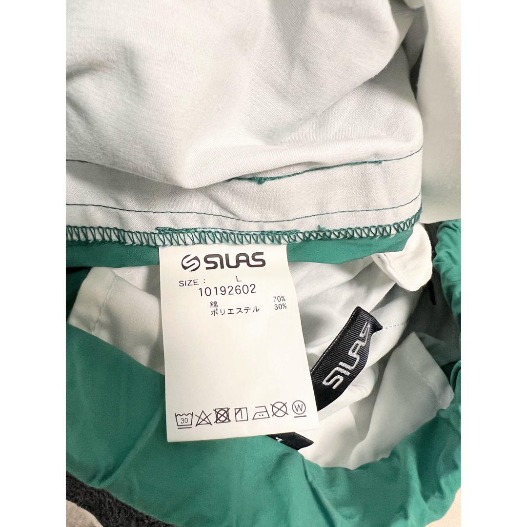 SILAS(サイラス)の【極美品・L】 サイラス VELCRO LINE PANTS ナイロン グリーン メンズのパンツ(ワークパンツ/カーゴパンツ)の商品写真