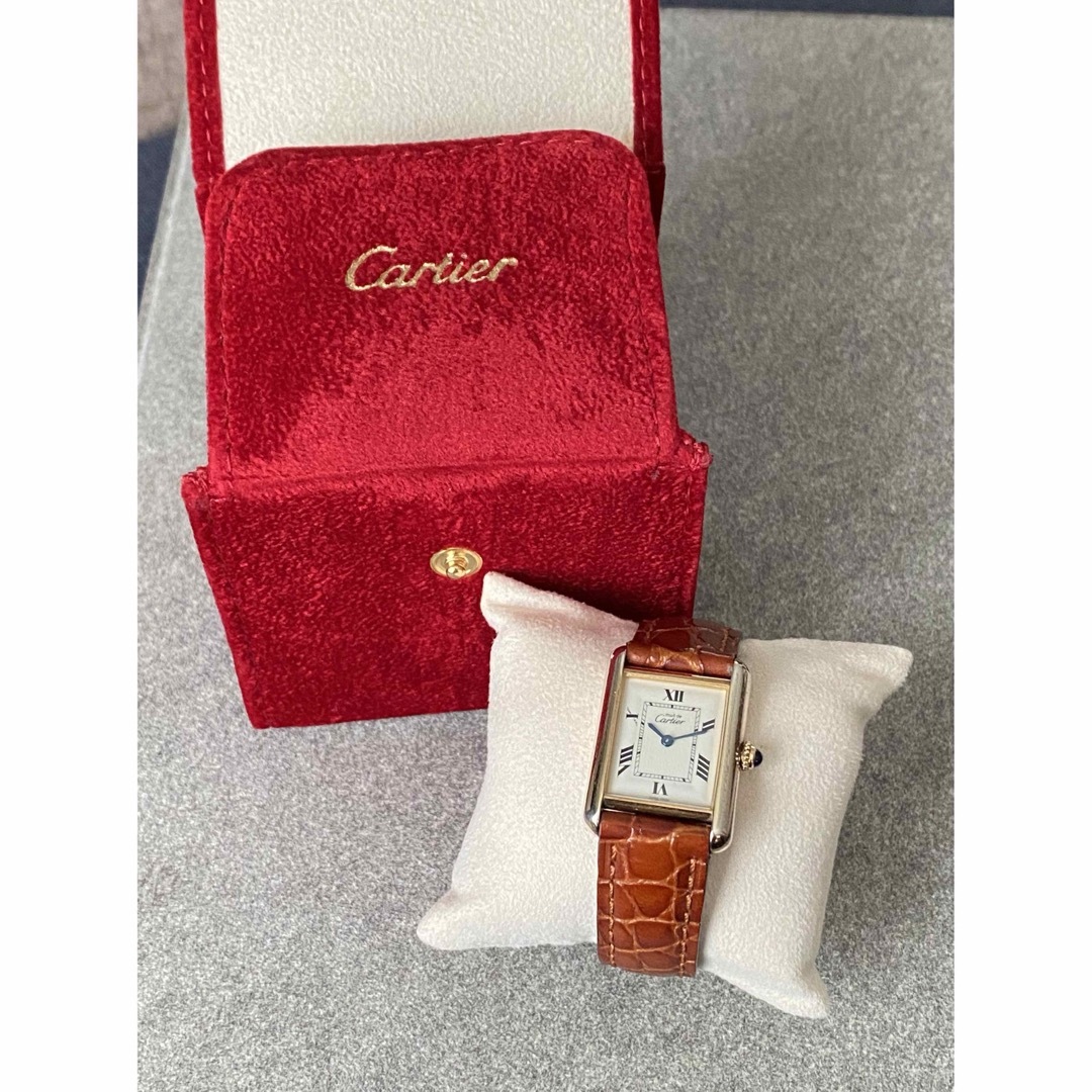 Cartier マスト ドゥ カルティエ ヴェルメイユ　タンク飛びローマン