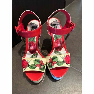 ドルチェアンドガッバーナ(DOLCE&GABBANA)のドルチェアンドガッバーナ サンダル 36(サンダル)