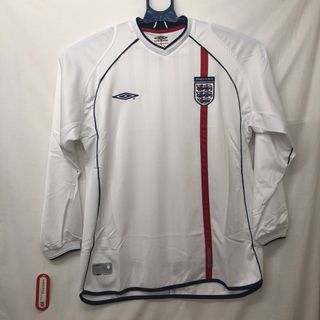 アンブロ(UMBRO)のアンブロ2002 イングランド代表　ホーム　長袖ユニフォーム　XXL(ウェア)