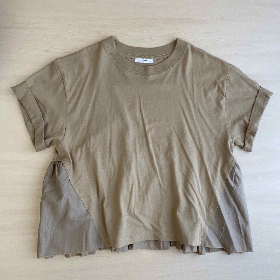 新品CLANE クラネ　バックフリルTシャツ　サイズ2