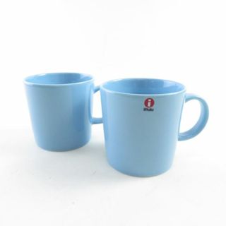 イッタラ(iittala)の美品 イッタラ ティーマ マグカップ 2点 ライトブルー ペア 300ml コップ 北欧 フィンランド SX156S (グラス/カップ)