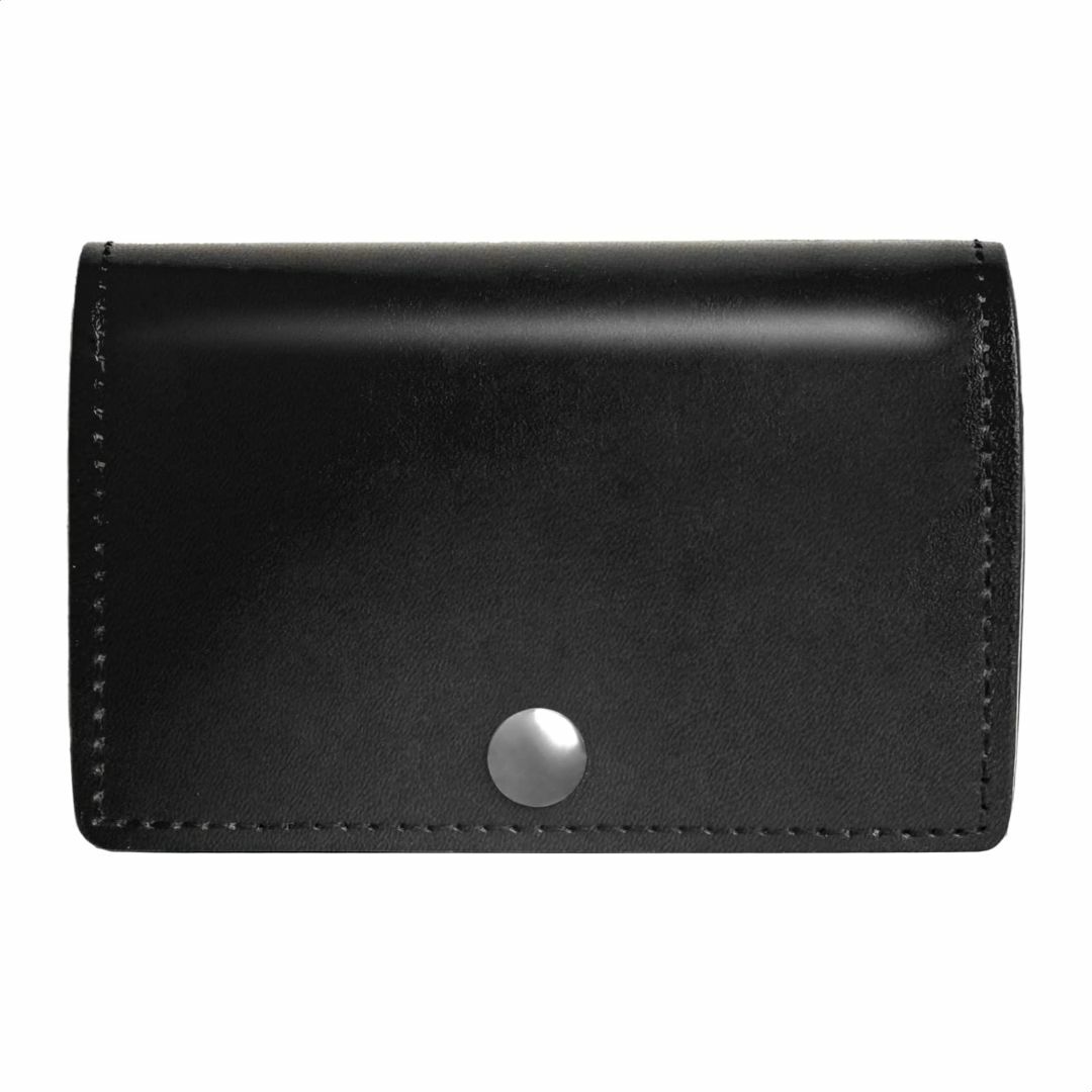 【色: black】[DomTeporna] 小さい財布 本革 イタリアンレザー