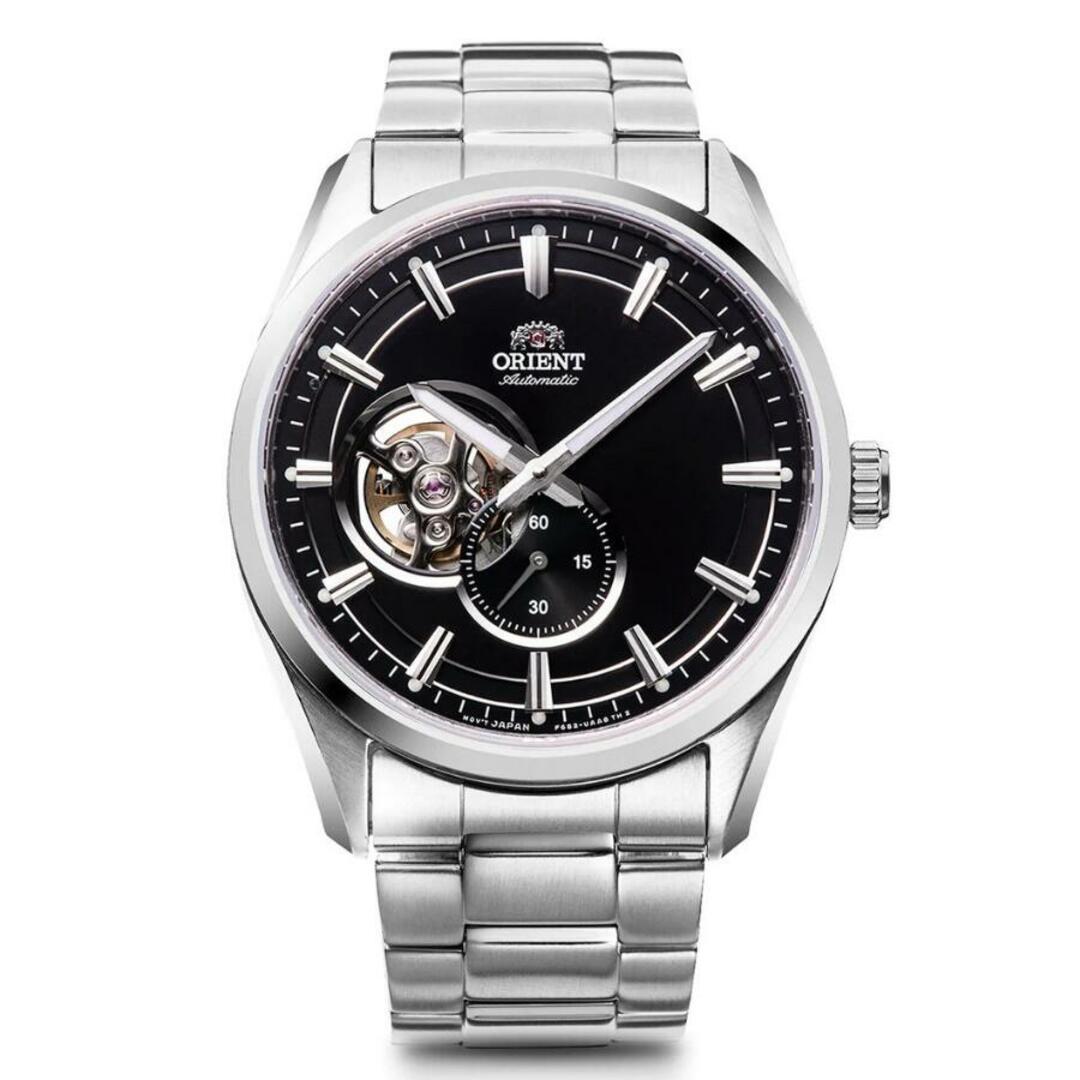 カラーオリエント ORIENT 腕時計【日本製】セミスケルトン 自動巻(手巻付き) メンズ ブラック RN-AR0001B 国内正規品