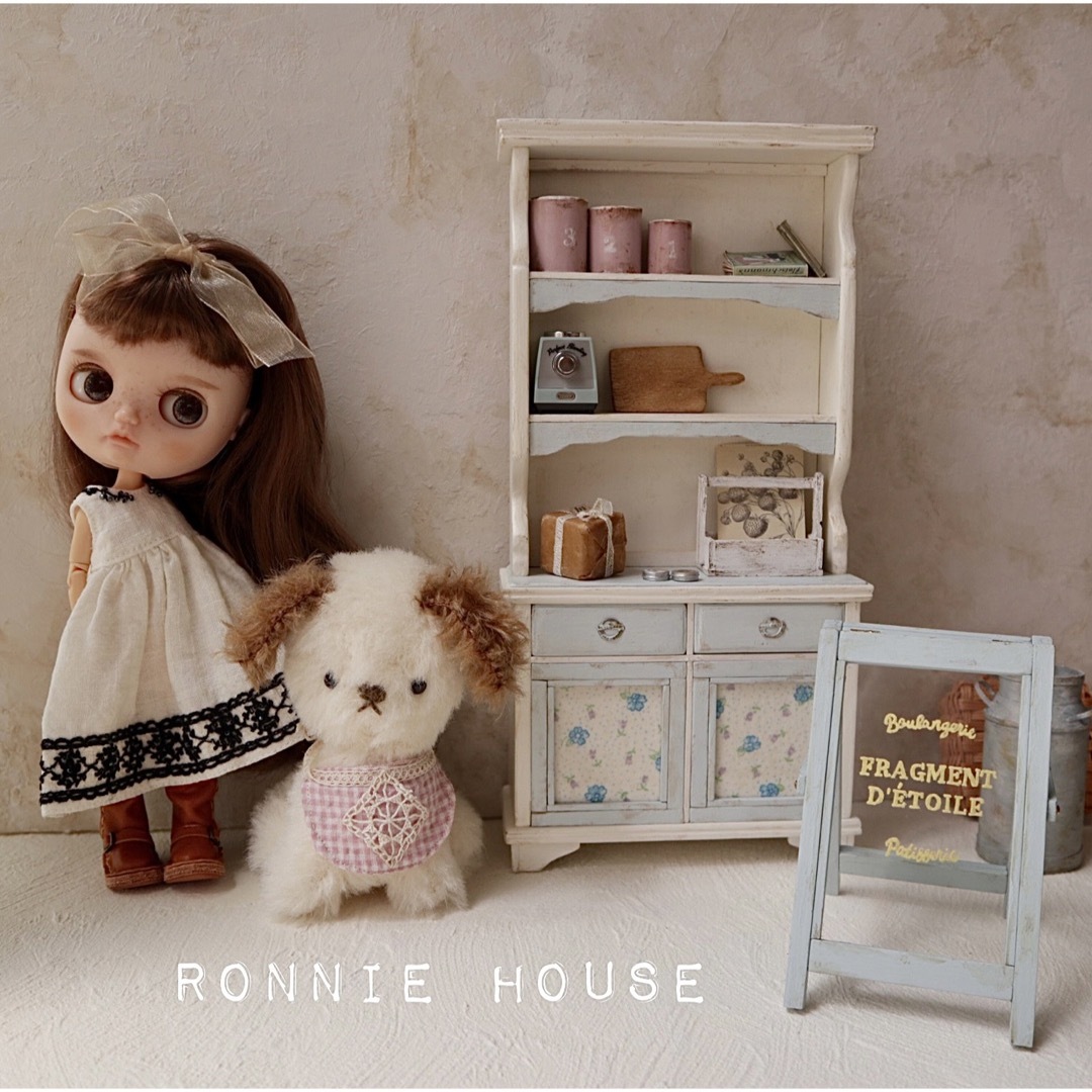 1/6 ドールサイズ ミニチュア家具 ドール カップボード 看板 参考例