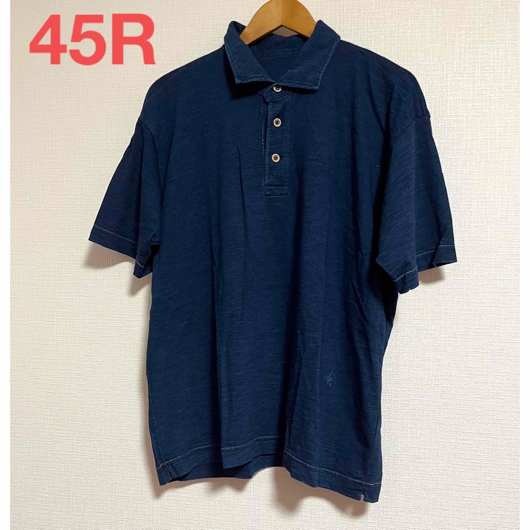 45R - 着用少なめ 45R インディゴ ポロシャツ Tシャツの通販 by