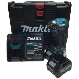 ΘΘMAKITA マキタ インパクトドライバ 充電器・充電池2個 40v・ケース付 TD002G ブルー