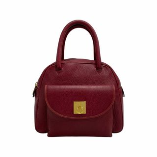 セリーヌ(celine)の極 美品 希少品 CELINE セリーヌ ヴィンテージ リング ロゴ 金具 レザー 本革 ハンドバッグ ミニ トートバッグ ボルドー 22210(ハンドバッグ)