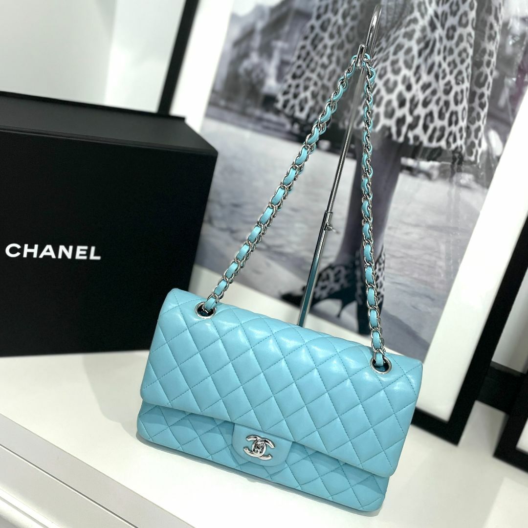 CHANEL シャネル ラムスキン マトラッセ チェーンショルダーバッグ ...