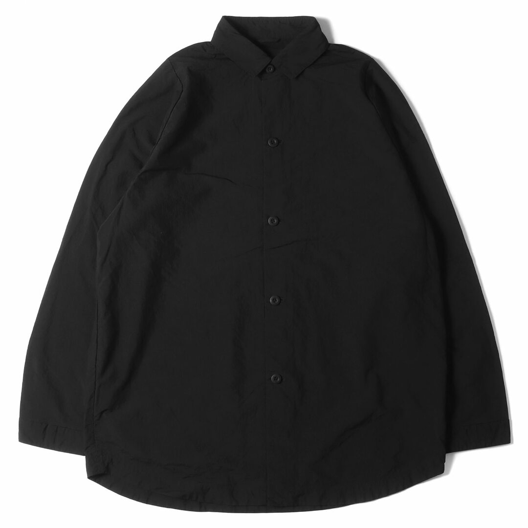 TEATORA テアトラ シャツ サイズ:3 22AW オーバーダイ ナイロン カートリッジ シャツ パッカブル CARTRIDGE SHIRT P PACKABLE オーバーサイズ ブラック 黒 日本製 トップス カジュアルシャツ 長袖 【メンズ】