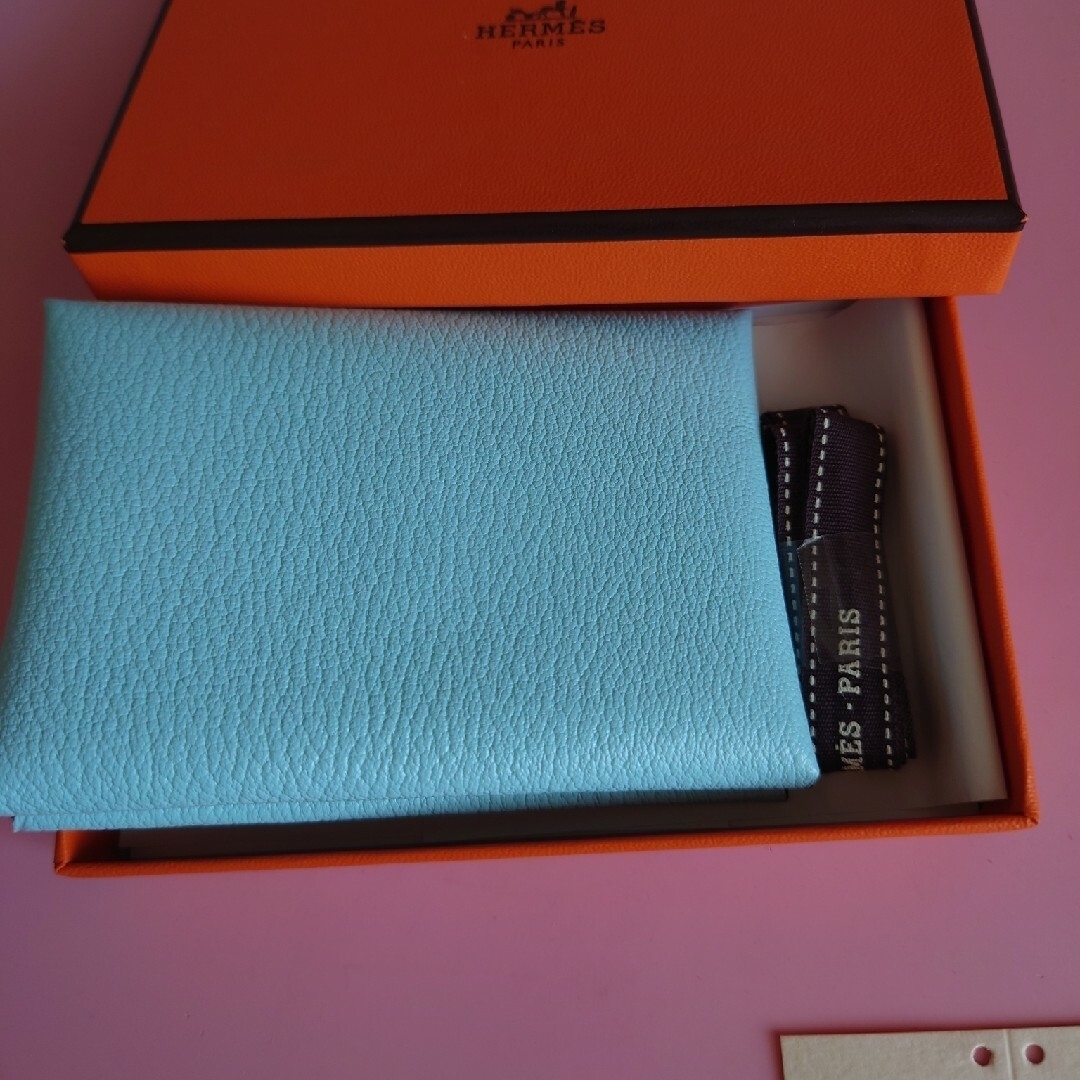 キレイな水色！【新品】HERMES・カルヴィデュオ　ブルーゼフィール　B刻印