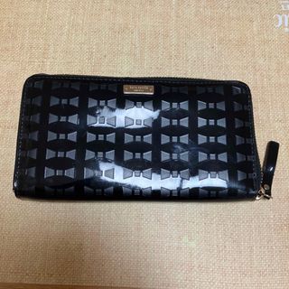 ケイトスペードニューヨーク(kate spade new york)のKate spade   エナメル財布　黒　中古(財布)