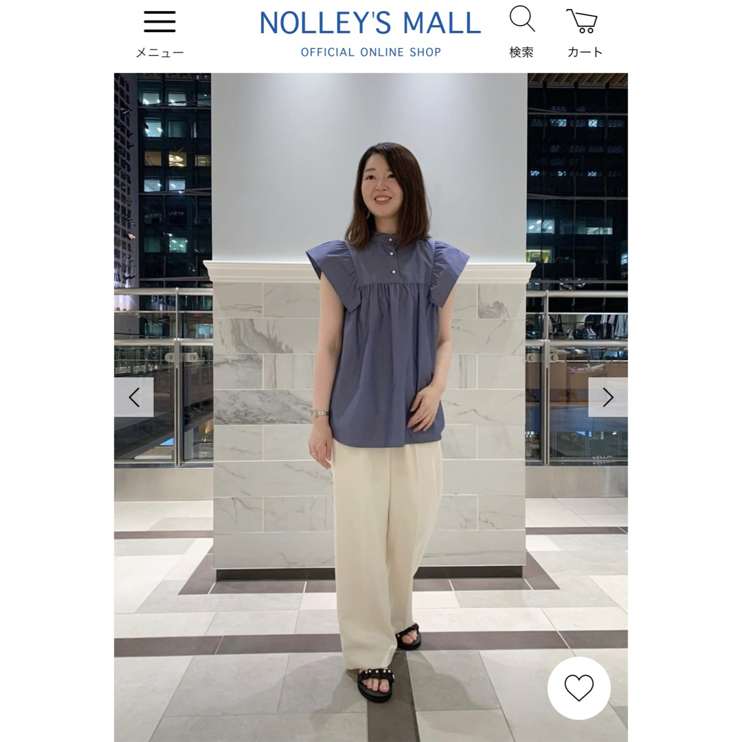 NOLLEY'S - 【23SS完売品】NOLLEY'S美品✨前後2WAY袖フリルパール釦