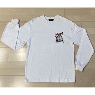 エクストララージ(XLARGE)のXLARGE  エクストララージ　メンズ　長袖Tシャツ　ロンT   白　Mサイズ(Tシャツ/カットソー(七分/長袖))