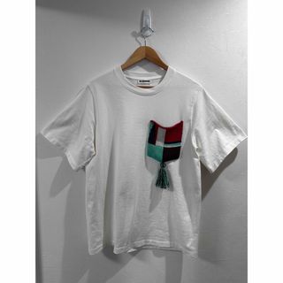 ジルサンダー(Jil Sander)のジルサンダー JILSANDER タッセル フリンジ ポケットTシャツ　M(Tシャツ/カットソー(半袖/袖なし))