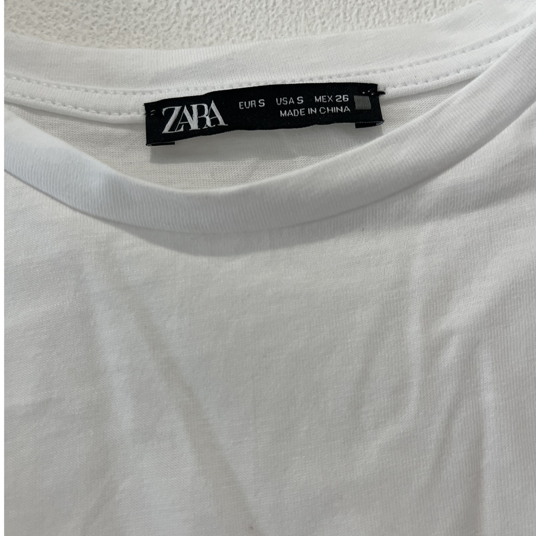 ZARA(ザラ)のZARA ビジュースリーブカットソー レディースのトップス(カットソー(半袖/袖なし))の商品写真