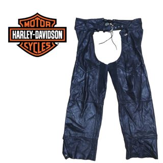 美品 HARLEY DAVIDSON 本革 レザーパンツ 32インチ