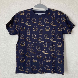グラニフ(Design Tshirts Store graniph)の新品 140 グラニフ キッズ ポケッタブル Ｔシャツ ネコハイヌハハムハ(Tシャツ/カットソー)