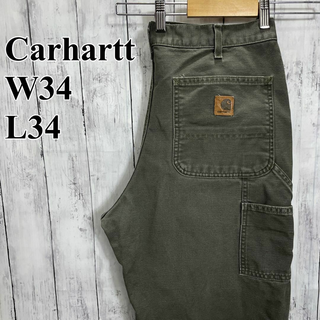 carhartt オーバーオール　カーキー　サイズ