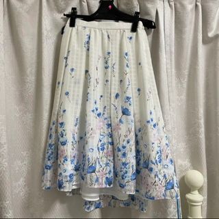 ウィルセレクション(WILLSELECTION)のウィルセレクション　花柄スカート　ミモレ丈　フィッシュテール(ひざ丈スカート)