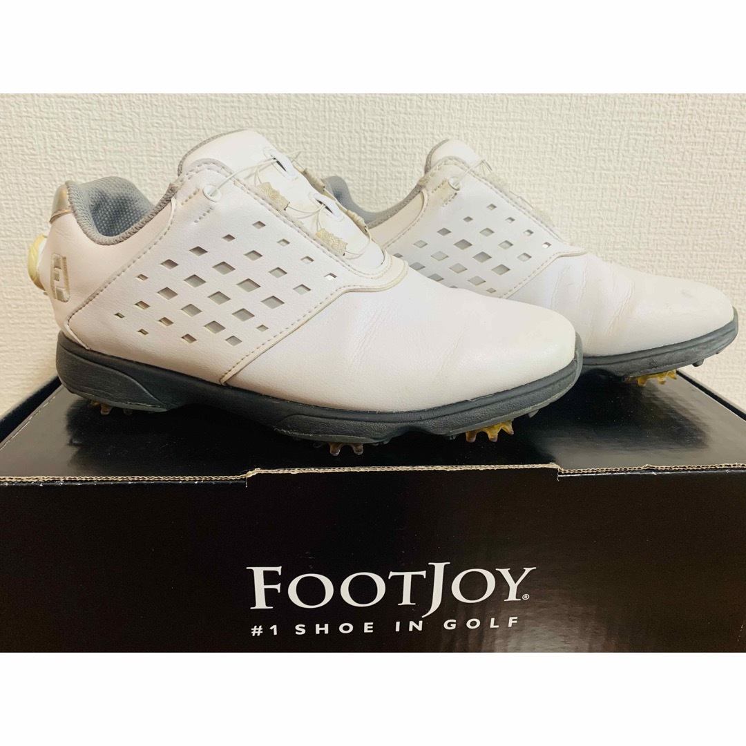 フットジョイFootJoy ゴルフシューズ レディース 23.5cm 美品-