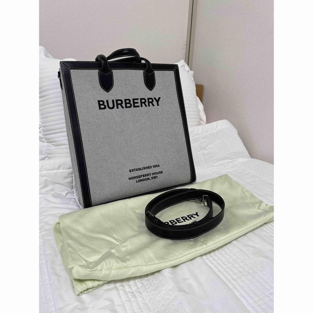 新品 バーバリー BURBERRY トートバッグ ショルダーバッグ ブラック | フリマアプリ ラクマ