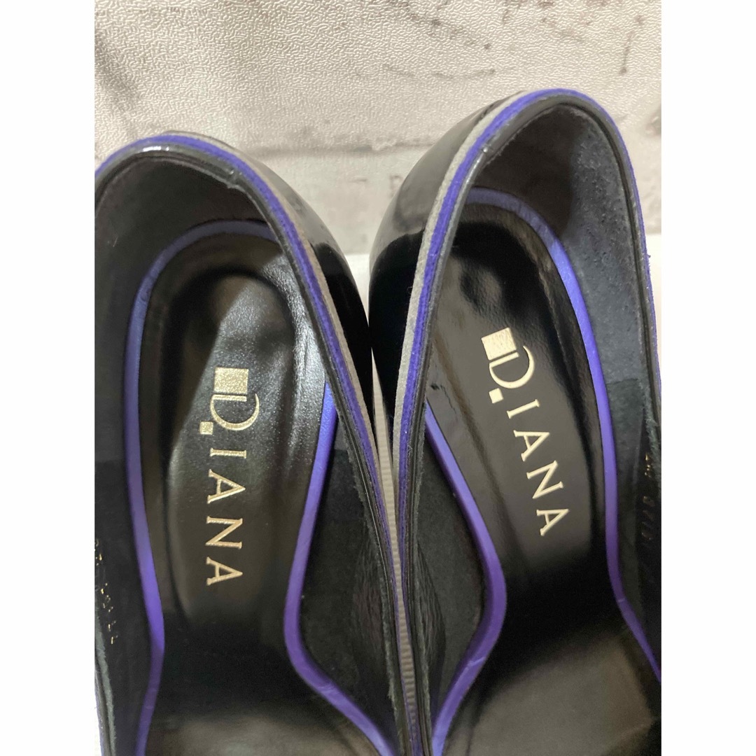 DIANA(ダイアナ)のダイアナ　パンプス　エナメル　オープントゥ　23cm レディースの靴/シューズ(ハイヒール/パンプス)の商品写真