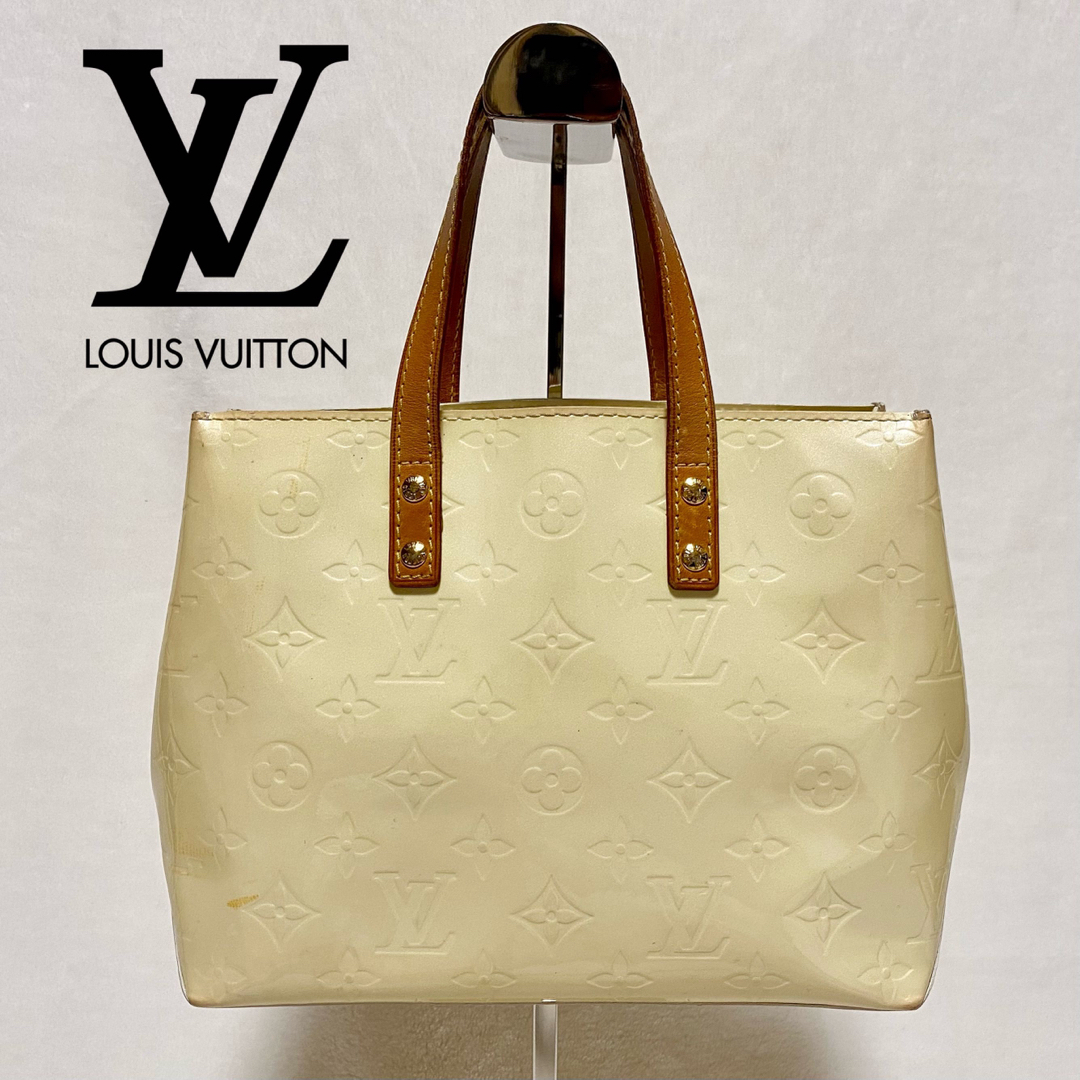 Louis Vuitton Monogram Vernis Lead PM Handbag M91144 Beige Patent Leather  Ladies LOUIS VUITTON