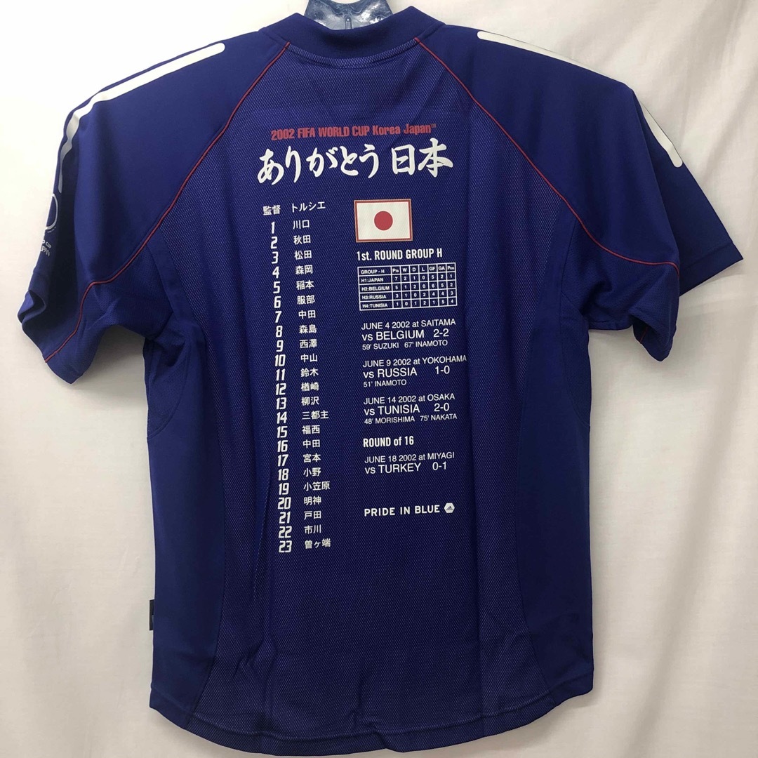 adidas(アディダス)のadidas  2002日韓W杯記念ユニフォーム　L スポーツ/アウトドアのサッカー/フットサル(ウェア)の商品写真