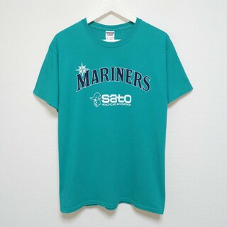 メジャーリーグベースボール(MLB)のM 00s マリナーズ MARINERS Tシャツ JERZEES サトちゃん(Tシャツ/カットソー(半袖/袖なし))