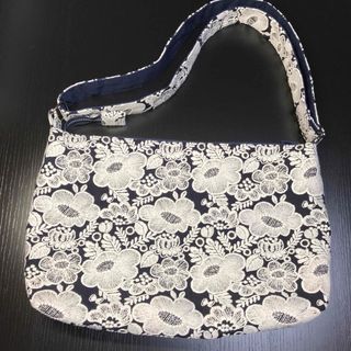 w)ミナペルホネン☆ハンドメイド ショルダーバッグ小(smile flower)の