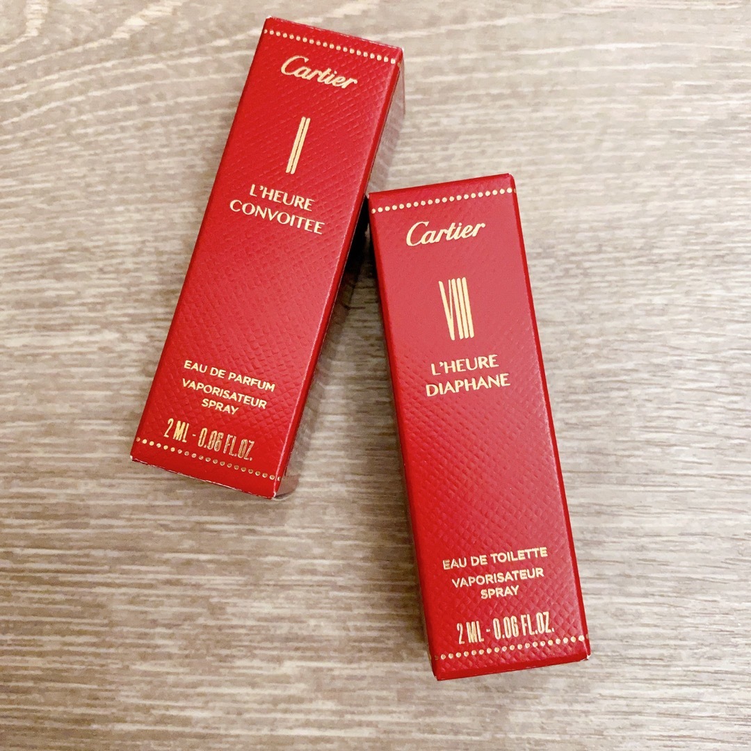 Cartier(カルティエ)のカルティエ　香水　オードパルファン　オードトワレ　サンプル　2種類 コスメ/美容の香水(ユニセックス)の商品写真