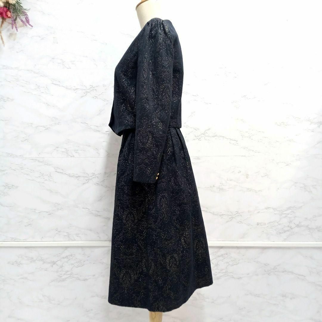 美品】RouLeau ルーロー ジャガード スーツ セットアップ 金ボタン-