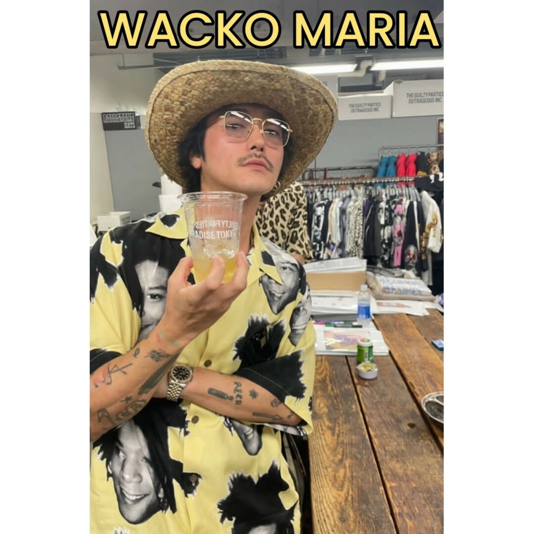 WACKOMARIA✕BASQUIAT  HAWAIIAN SHIRT