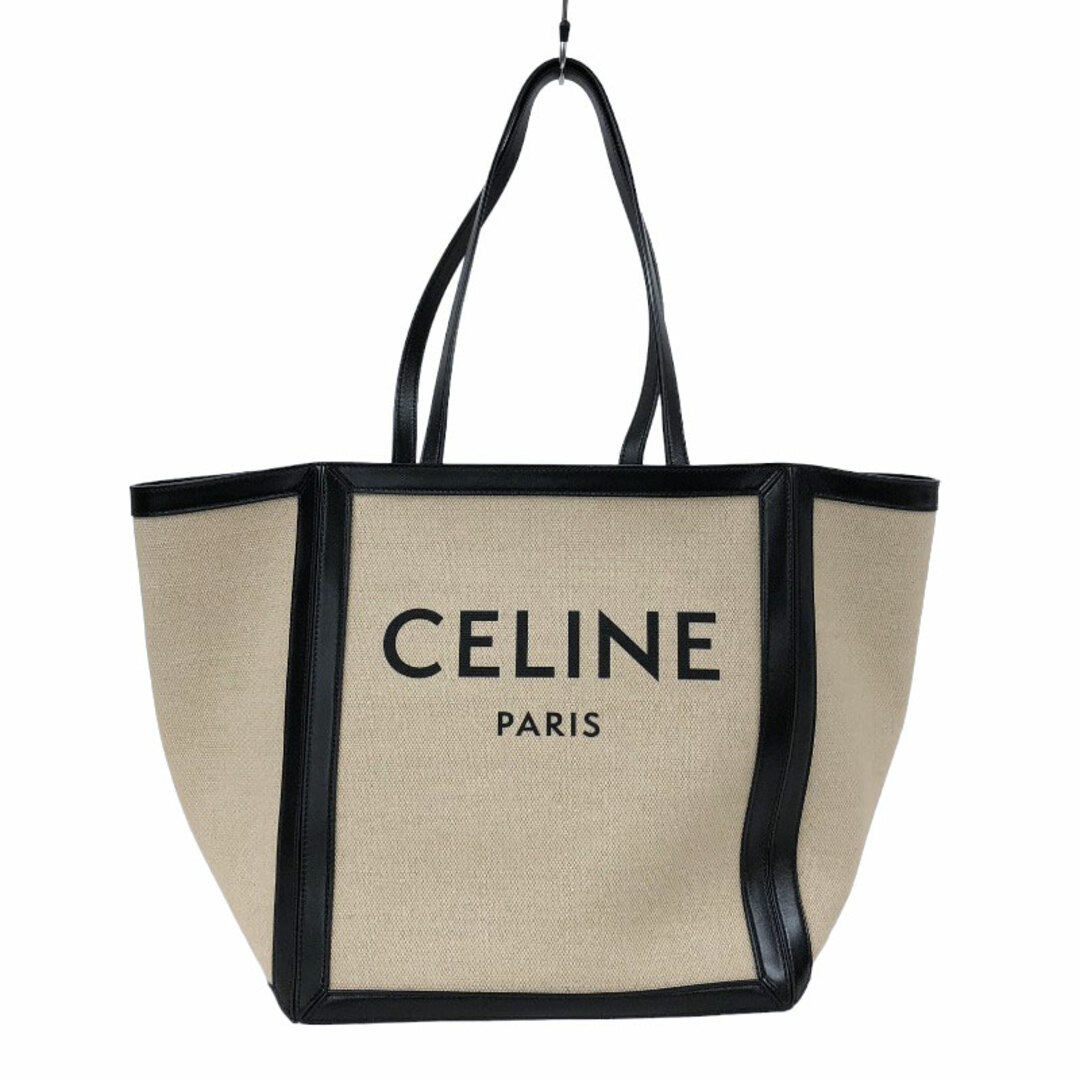 celine(セリーヌ)の　セリーヌ CELINE ラージ スクエア カバ 19753-2DPD ベージュ・ブラック キャンバス・カーフ レディース トートバッグ レディースのバッグ(トートバッグ)の商品写真