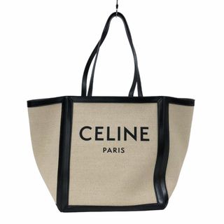 セリーヌ(celine)の　セリーヌ CELINE ラージ スクエア カバ 19753-2DPD ベージュ・ブラック キャンバス・カーフ レディース トートバッグ(トートバッグ)