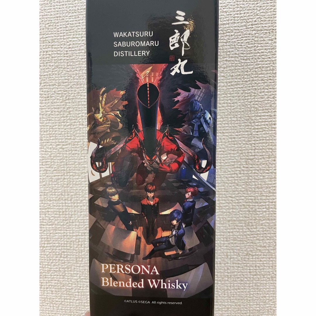 若鶴酒造(ワカツルシュゾウ)の三郎丸×ペルソナ  ブレンデッドウイスキー 食品/飲料/酒の酒(ウイスキー)の商品写真