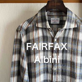 フェアファクス(FAIR FAX)の【極美品】FAIRFAX Albini リネン　チェックシャツ(シャツ)