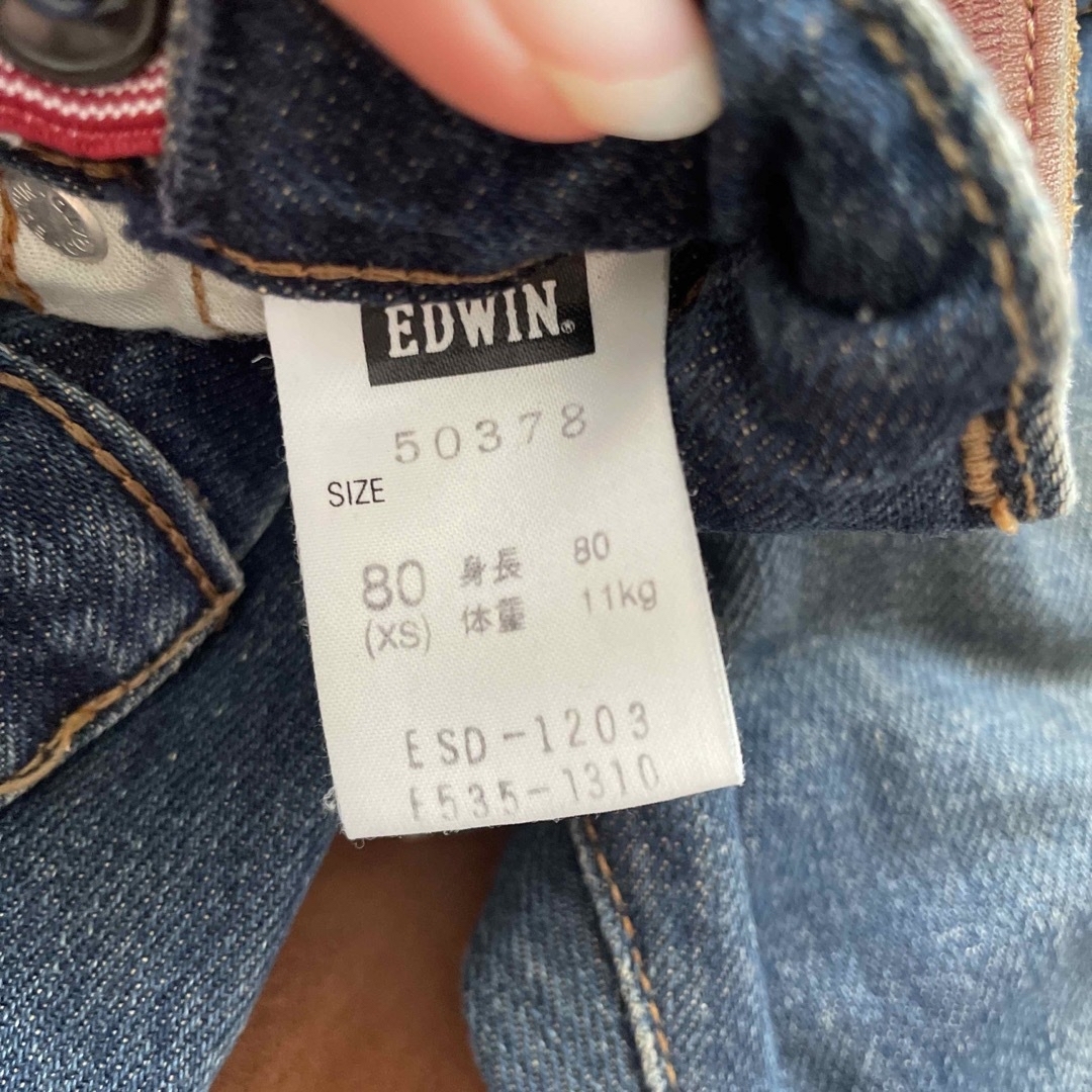 EDWIN(エドウィン)の【希少】【チャイルドベビー服】EDWIN J503zz  80cm 体重11kg キッズ/ベビー/マタニティのベビー服(~85cm)(パンツ)の商品写真