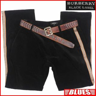 バーバリーブラックレーベル(BURBERRY BLACK LABEL)の廃盤 バーバリーブラックレーベル ラインパンツ W32 ノバチェック X6877(スラックス)