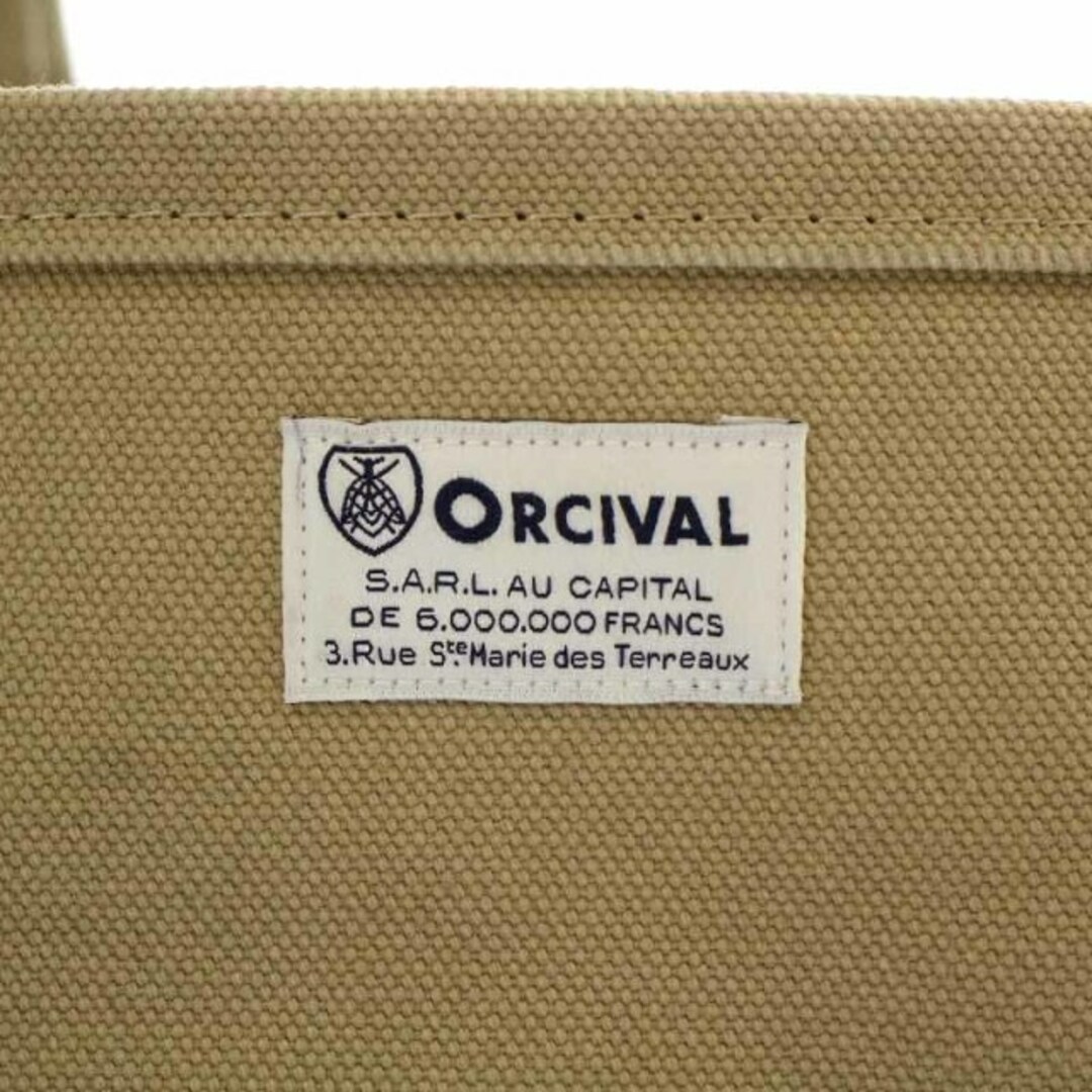 ORCIVAL(オーシバル)のオーチバル オーシバル キャンバス トートバッグ ハンドバッグ ベージュ カーキ レディースのバッグ(トートバッグ)の商品写真