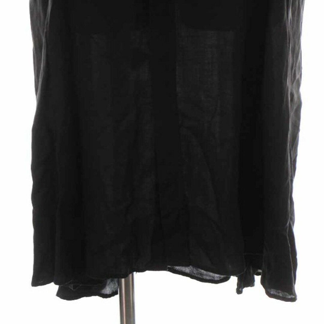 ワイズ パープルレーベル S/Sシャツワンピース ロング 半袖 2 S 黒