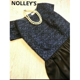 ノーリーズ(NOLLEY'S)の新品未使用♡タグ付き 日本製  NOLLEY’S  刺繍柄 ワンピース(ひざ丈ワンピース)