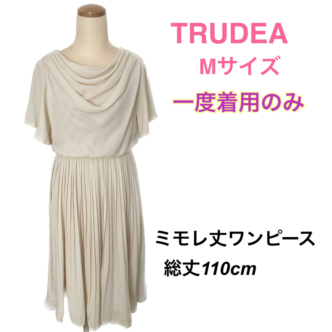 TRUDEA(トゥルードゥー)の美品　トルディア　ロングワンピース　Mサイズ レディースのワンピース(ロングワンピース/マキシワンピース)の商品写真