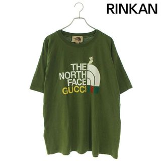 グッチ(Gucci)のグッチ ×ノースフェイス THE NORTH FACE  21AW  616036 XJDRD ロゴプリントTシャツ メンズ XL(Tシャツ/カットソー(半袖/袖なし))